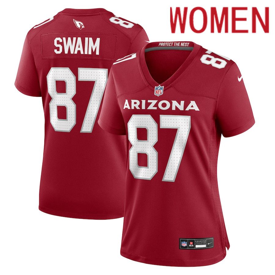 Women Arizona Cardinals #87 Geoff Swaim Nike Cardinal Team Game NFL Jersey